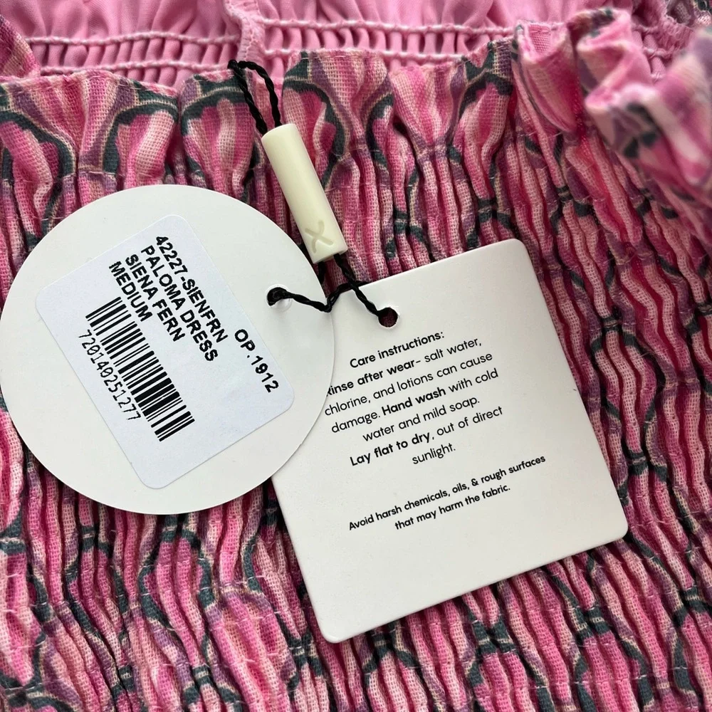 PEIXOTO PINK PALOMA SEASHELL DRESS Size Medium NWT - Picture 7 of 8